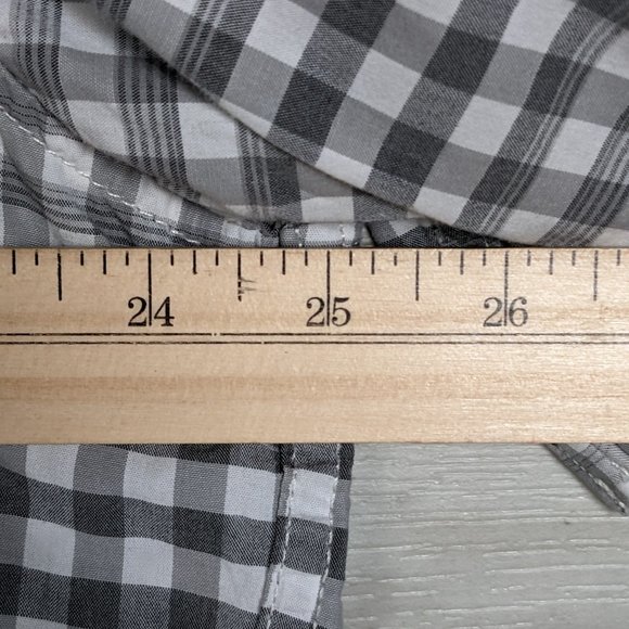 UNION* Men's Short Sleeve Button Down Curved Hem Chest Pocket‎ Shirt~ Size XL - Picture 8 of 11